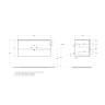 База под раковину BELBAGNO KRAFT-1000-2C-SO-AO