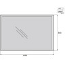 Зеркало 100x80 см BELBAGNO SPC-GRT-1000-800-LED-BTN